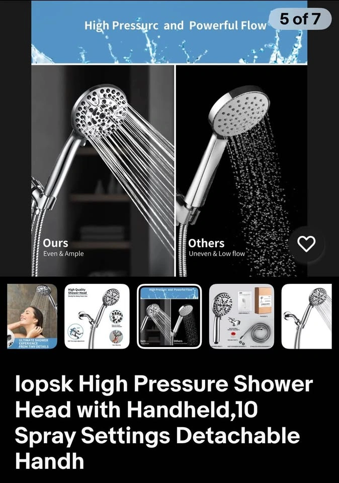 Lopsk 10 Function Shower Set - Brand New in Box - photo 2