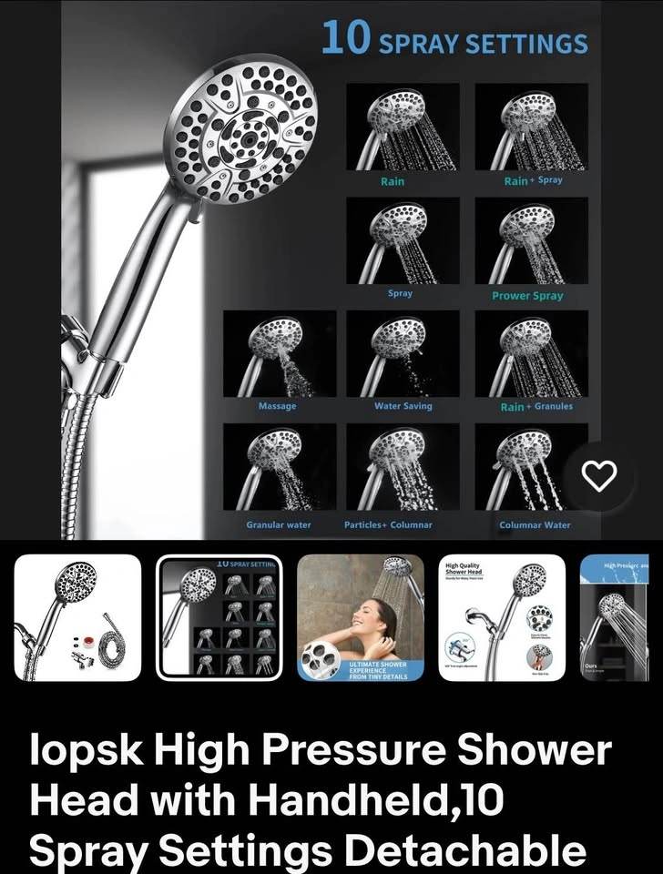 Lopsk 10 Function Shower Set - Brand New in Box - photo 5