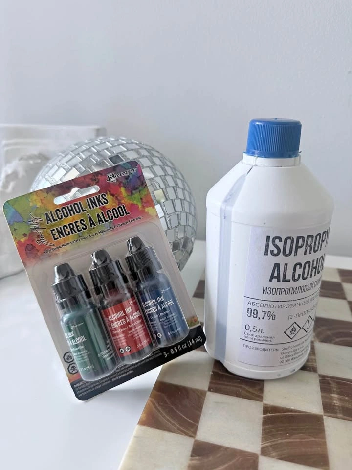 Ranger Alcohol Inks 3-Pack + Isopropyl Alcohol 99.7%