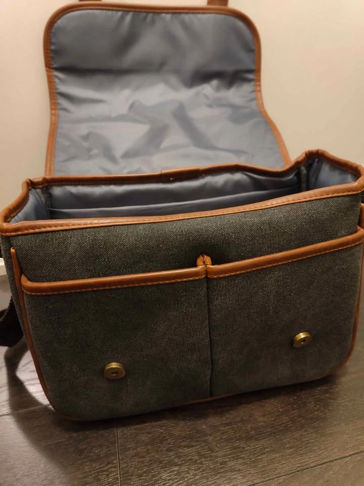 Canon Canvas & Leather Camera Bag - Great Condition - photo 4
