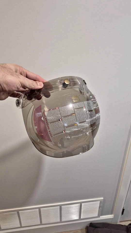 Royal Smoked Bubble Helmet Visor