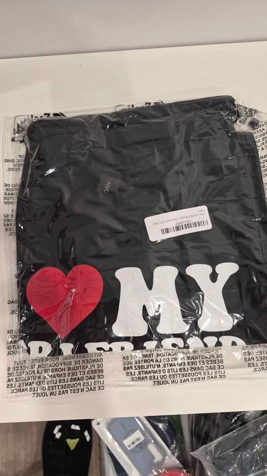 New DAN I ❤️ My Girlfriend T-Shirt Black Size L - photo 2