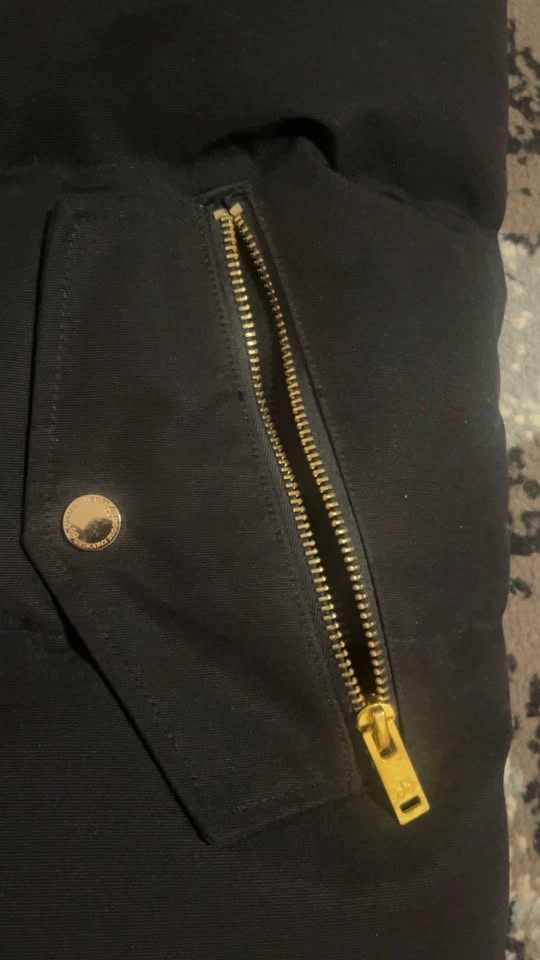 Moose Knuckles Black Puffer Vest With Gold Accents - photo 5