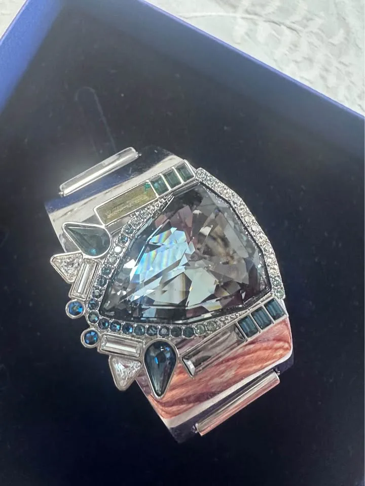 Swarovski Bracelet– Silver and gold Tone image indicator(2)