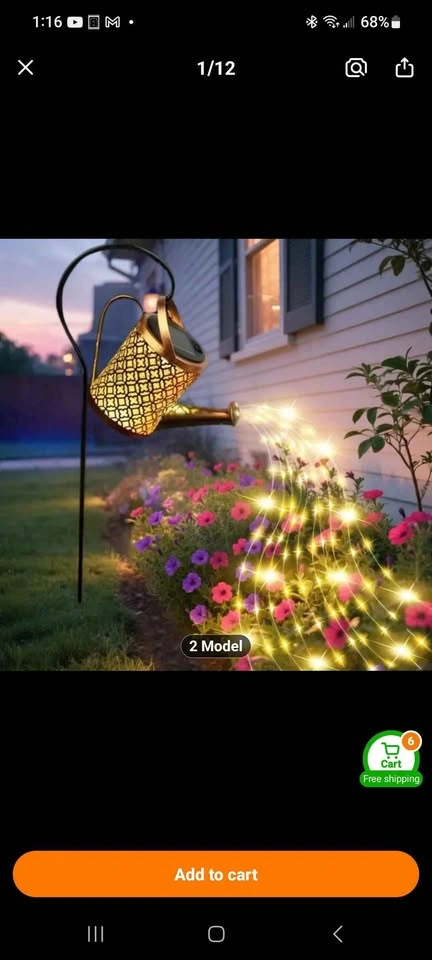 Solar Watering Kettle with Lights - Outdoor Garden Decor - photo 3