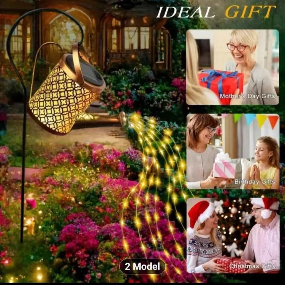 Solar Watering Kettle with Lights - Outdoor Garden Decor - photo 4