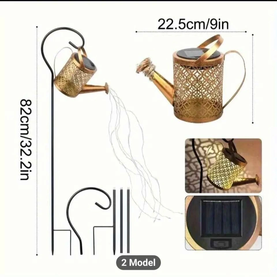 Solar Watering Kettle with Lights - Outdoor Garden Decor - photo 5