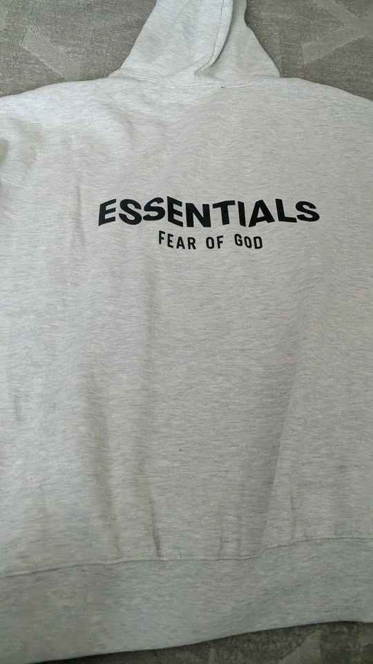 Essentials light oatmeal hoodie small - photo 2