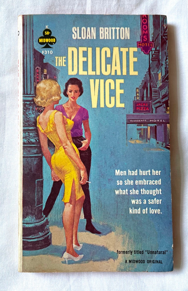 Sloan Britton THE DELICATE VICE Vintage Sleaze Paperback Book