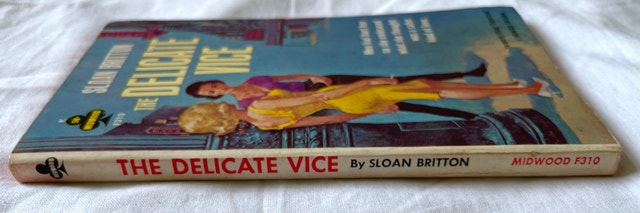 Sloan Britton THE DELICATE VICE Vintage Sleaze Paperback Book - photo 2