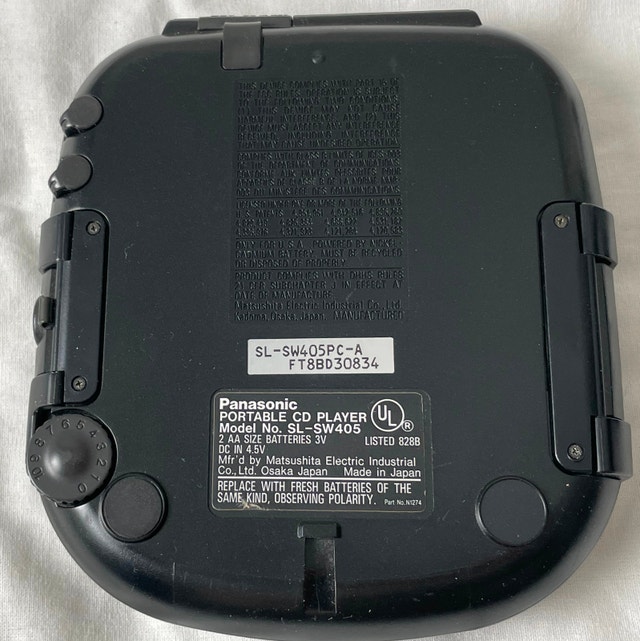 Panasonic Shockwave Portable CD Player SL-SW405 Blue +AC Adapter - photo 2