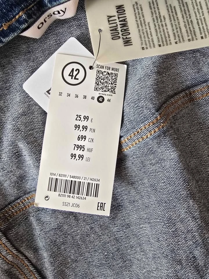 European Brand Denim Cropped Jacket (Orsay Jeans) - photo 4