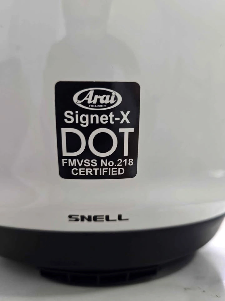 Arai Signet-X Motorcycle Helmet XS - White - Like Brand New - photo 5