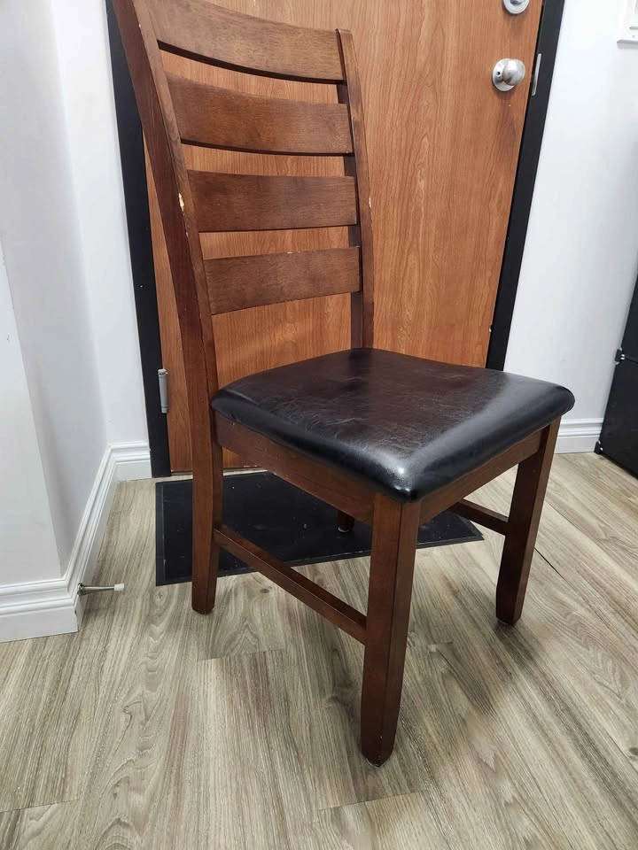 Heavy Stone, Solid Wood, Leather Seat Dining Set - photo 3