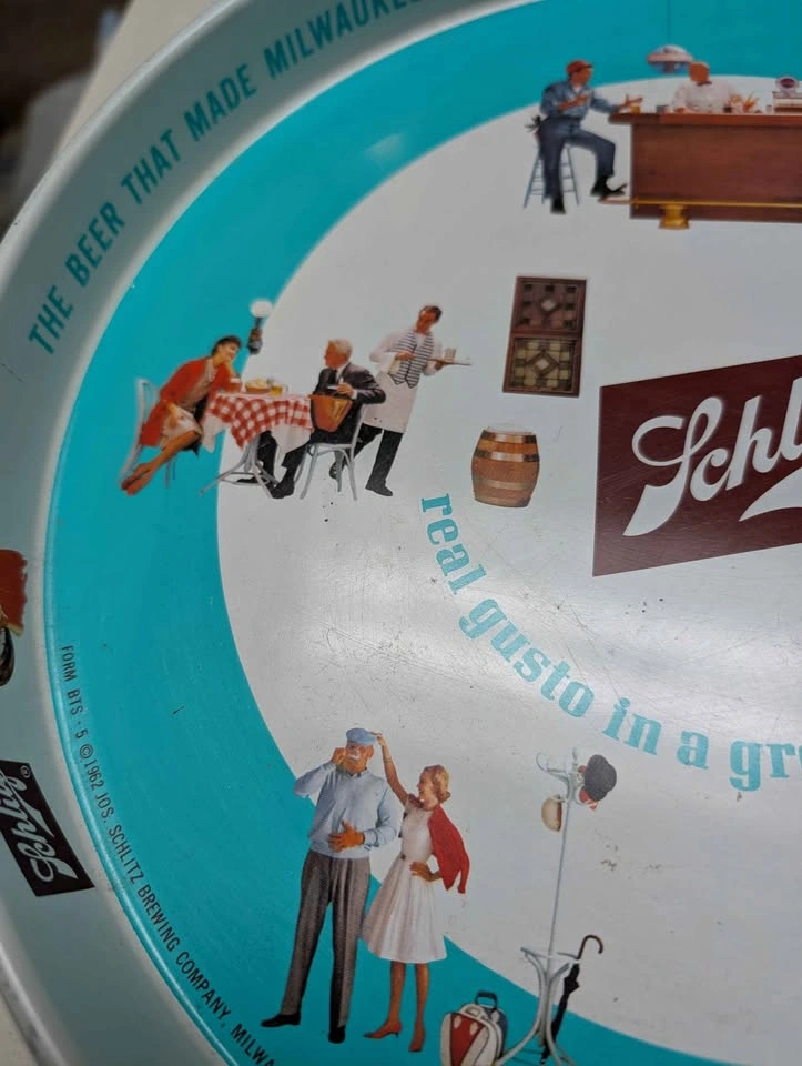 Vintage 1962 Schlitz Beer Tray - photo 4