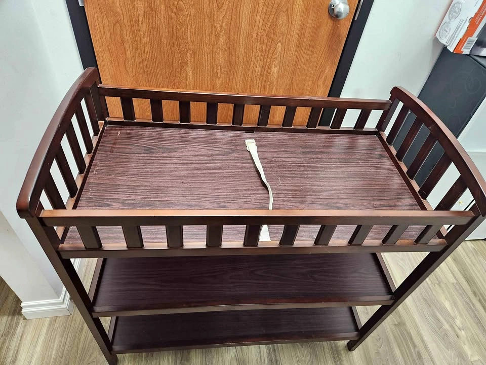 Solid wood Change Table for babies.