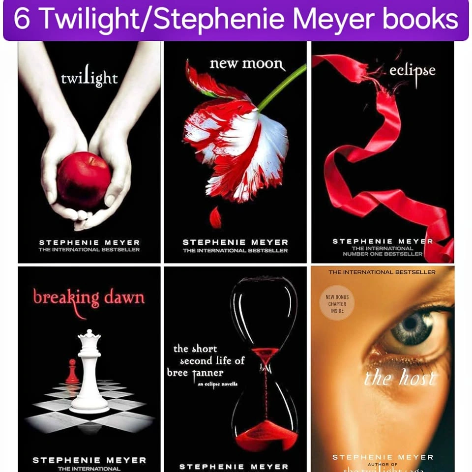 Twilight Saga books - 6 books by Stephenie Meyer, excellent cond
