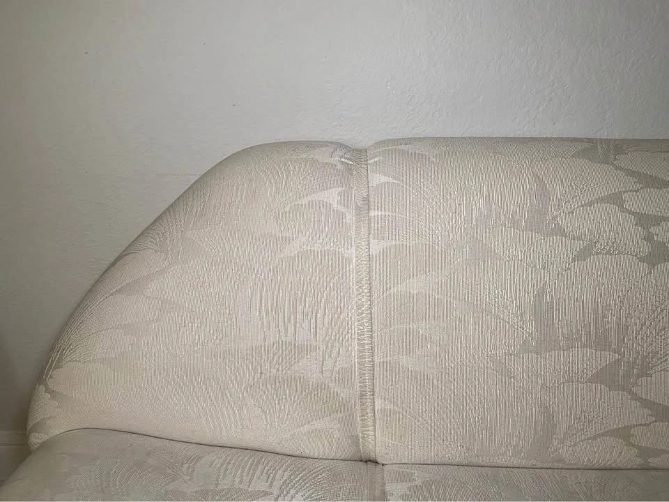Vintage Italian Sofa - Cream Leaf Pattern - photo 2