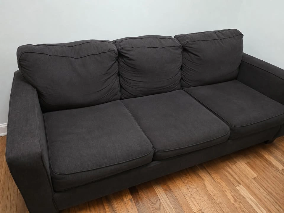 Couch with foldable bed inside