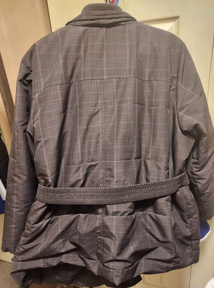Plaid belted puffer jacket Women's 3x from Penningtons - photo 2