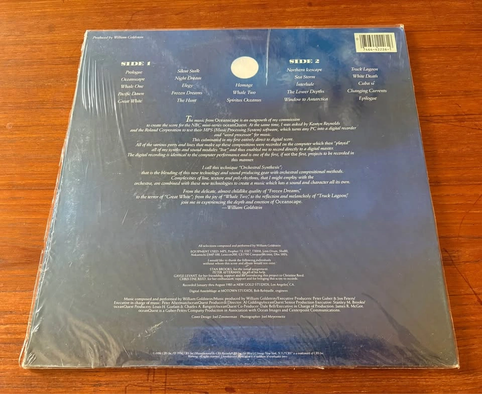 Vintage 1986 Vinyl LP: Oceanscape by William Goldstein - photo 4