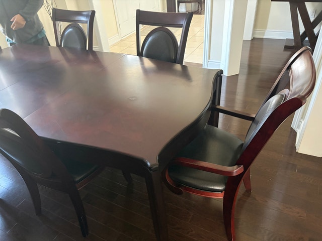 Dining table and chairs