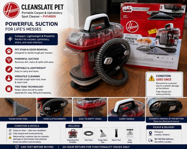 Hoover CleanSlate Pet Portable Carpet Cleaner