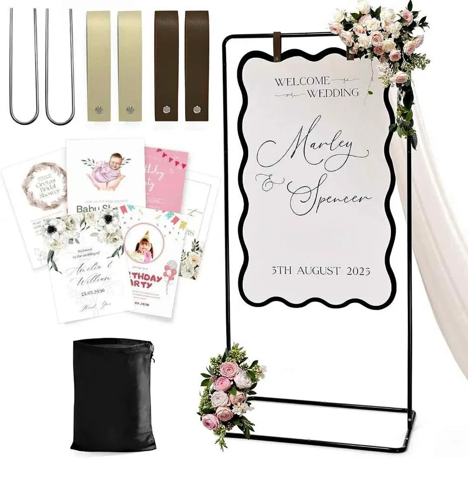 Welcome Sign Stand (black)