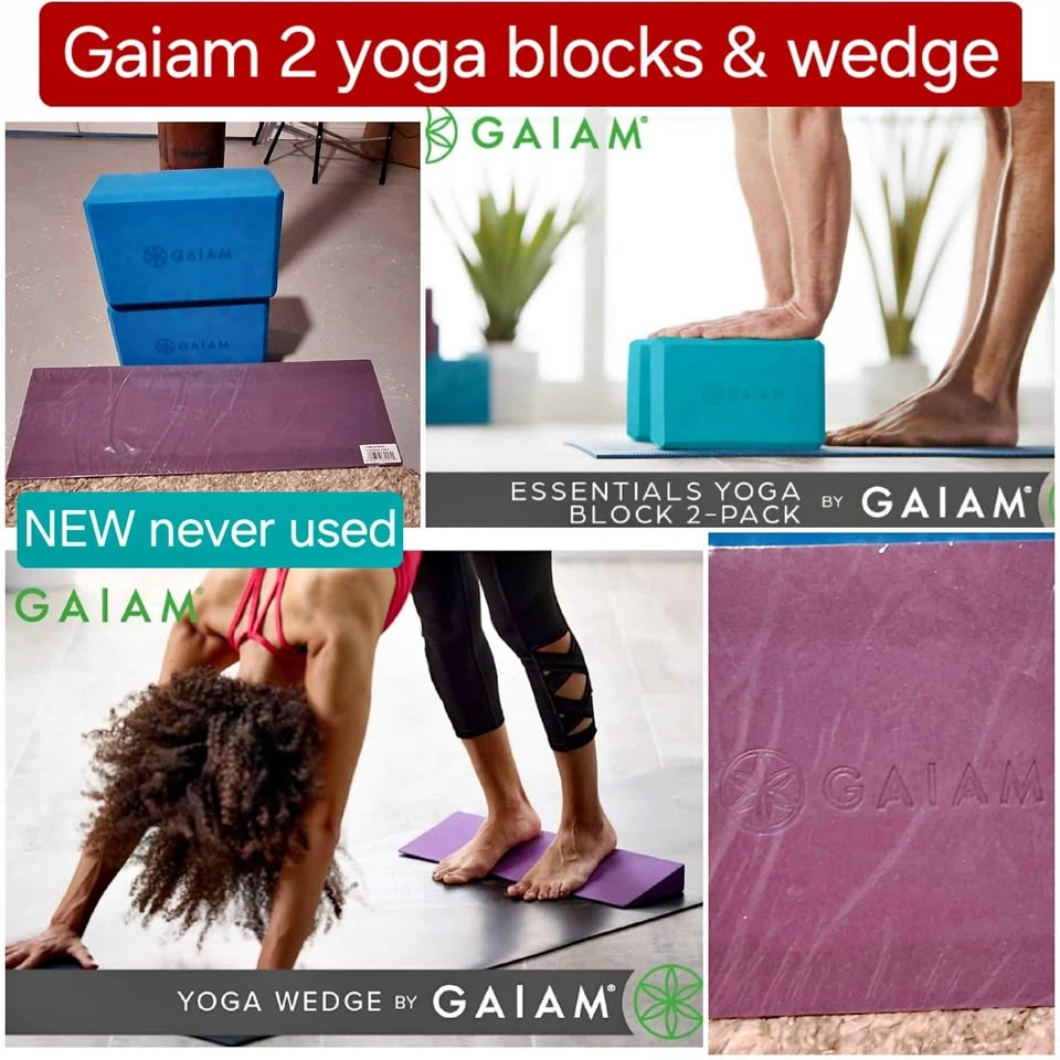 Gaiam Yoga Blocks & Wedge - NEW - stability and balance