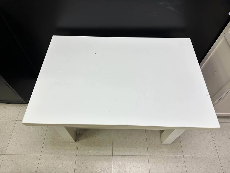 2 Big White Store Display Table With Storage Shelf - photo 2