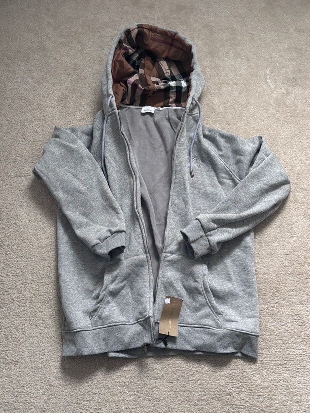 Burberry Grey Hoodie - Size Large - photo 2