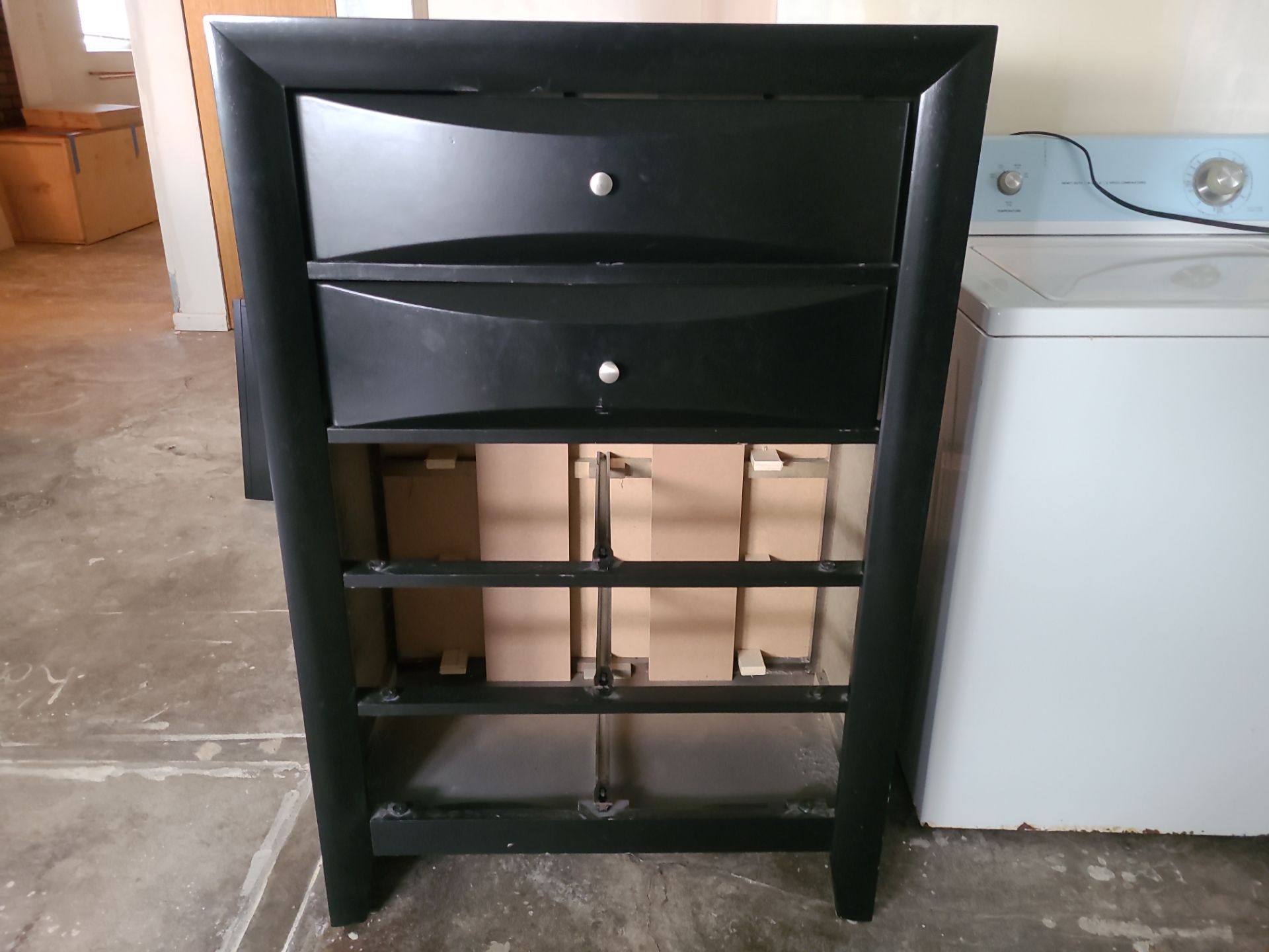 Bed frame and dresser black - photo 2