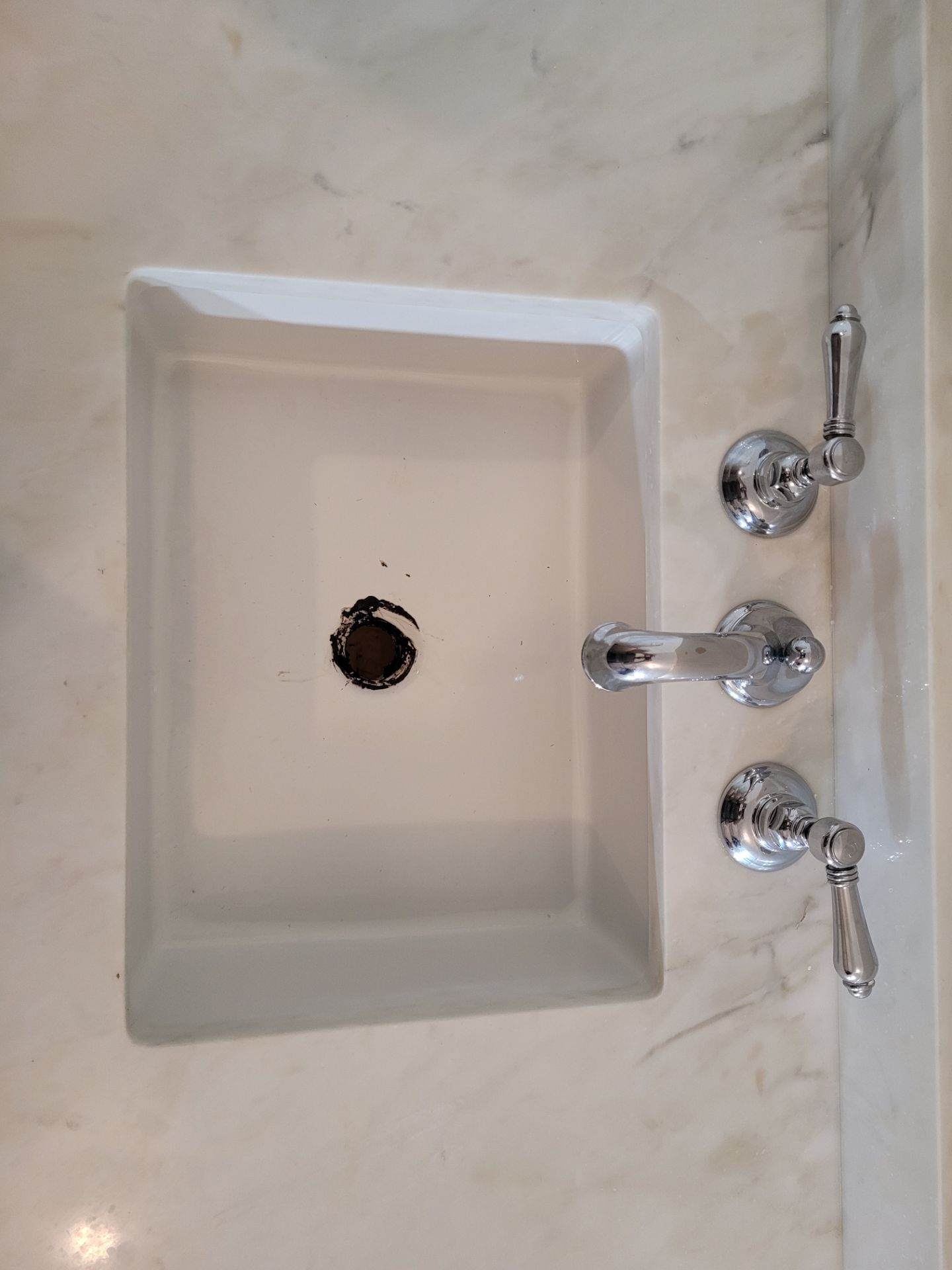 White Granite Sink Countertop and Cabinets - photo 4