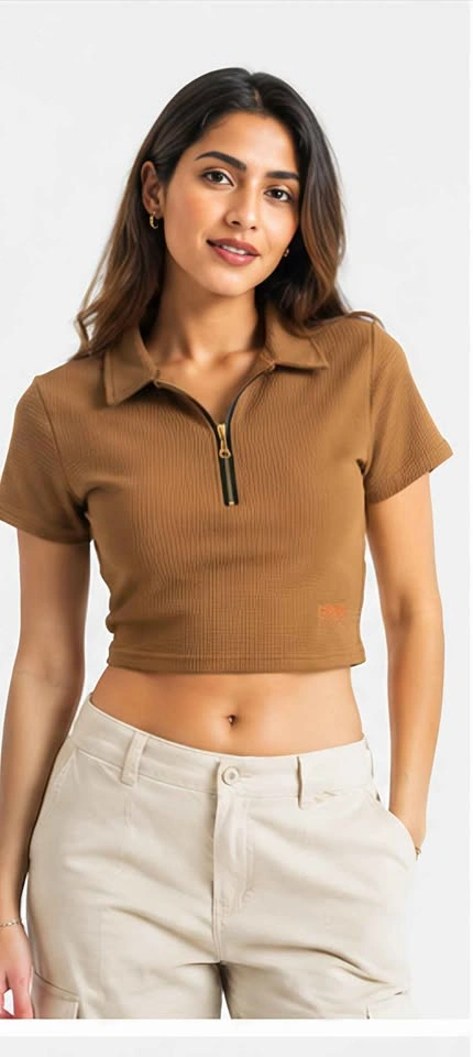 Wanna try? Waffle Knit Crop Top - photo 3