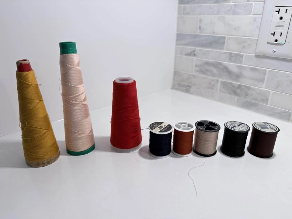 Assorted Thread Spools and Cones