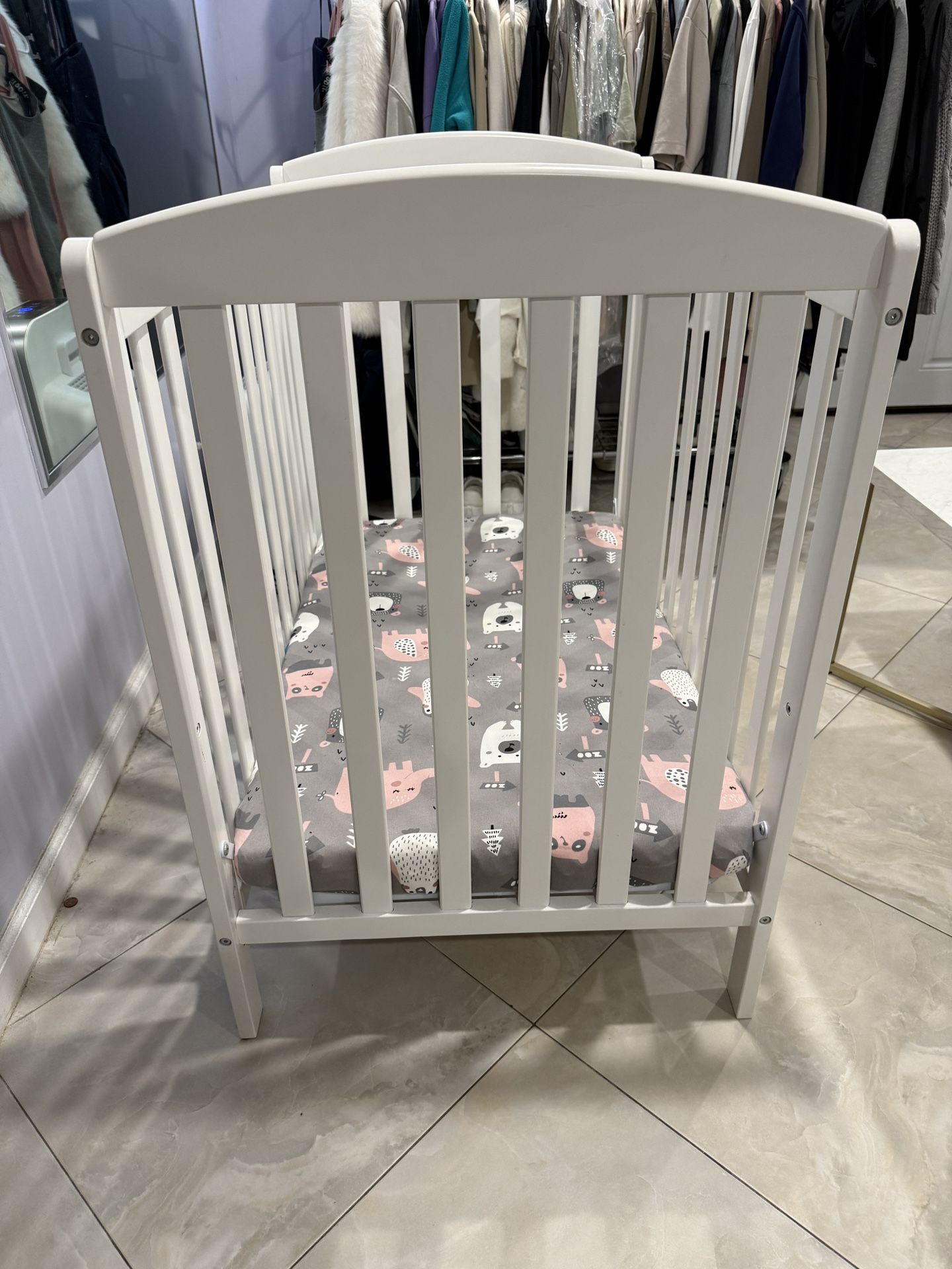 Delta Mini Convertible Baby Crib - White - photo 5