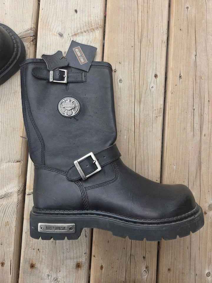 Harley-Davidson Leather Motorcycle Boots - Size 8 - photo 5