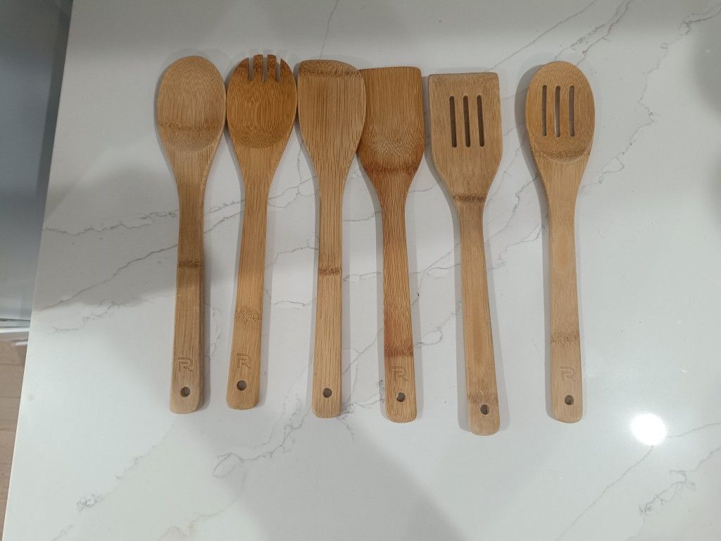 6-Piece Bamboo Kitchen Utensil Set