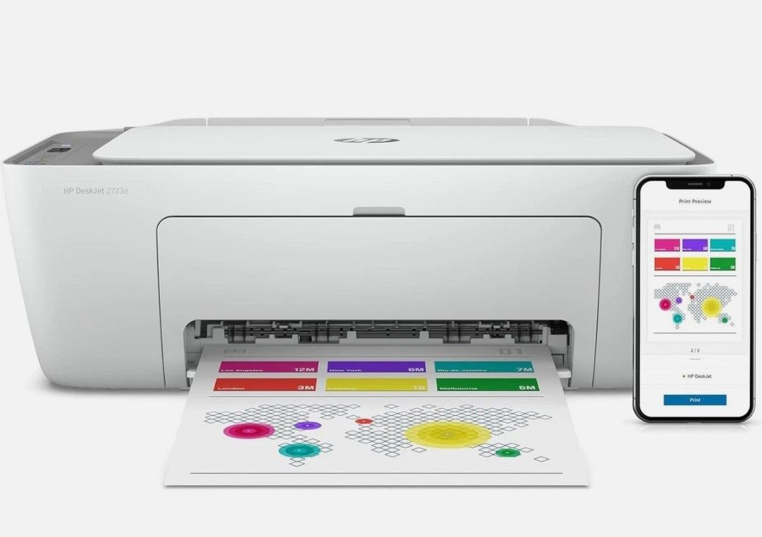 HP Deskjet 2723E All-In-One Wireless Color Inkjet Printer - photo 3