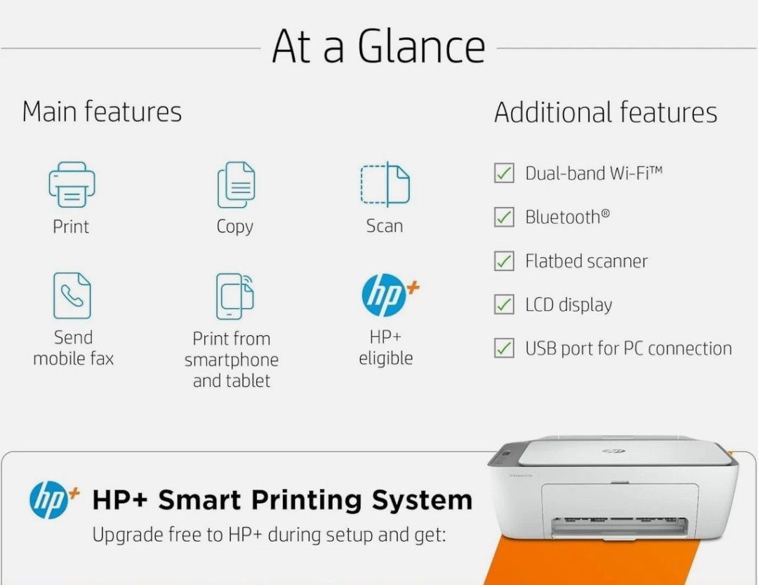 HP Deskjet 2723E All-In-One Wireless Color Inkjet Printer - photo 4