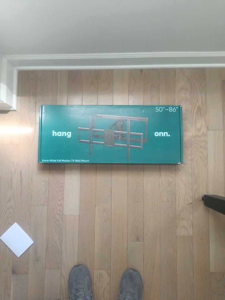 onn. Extra-Wide Full Motion TV Wall Mount 50"-86"