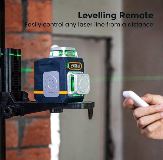 CIGMAN Laser Level 2x360° Green Cross Line - Remote, Stand, Type - photo 4