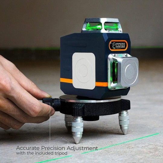 CIGMAN Laser Level 2x360° Green Cross Line - Remote, Stand, Type - photo 5