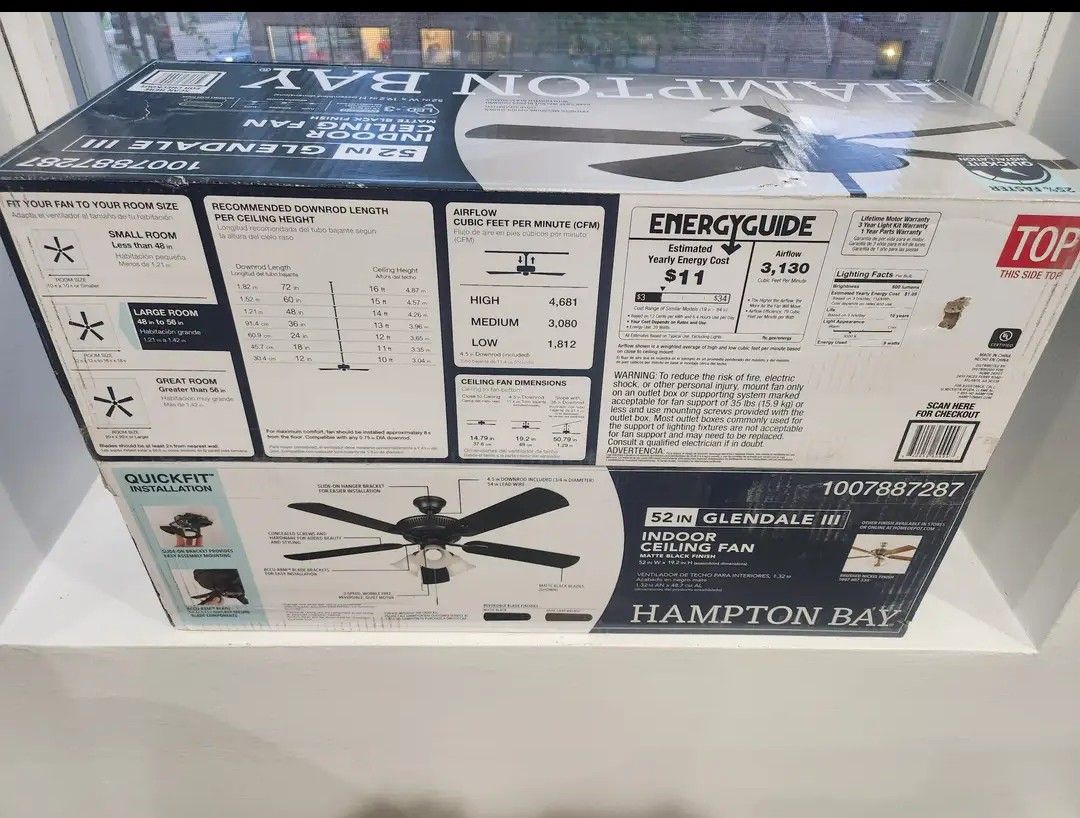 Hunter Sierra 52" White Ceiling Fan w/ LED + Remote - photo 2