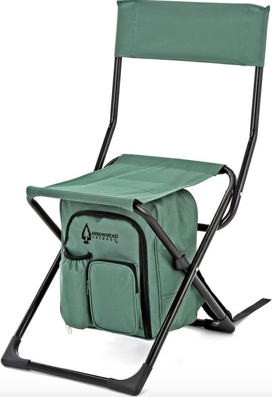 New Arrowhead Backrest Stool with Cooler Bag