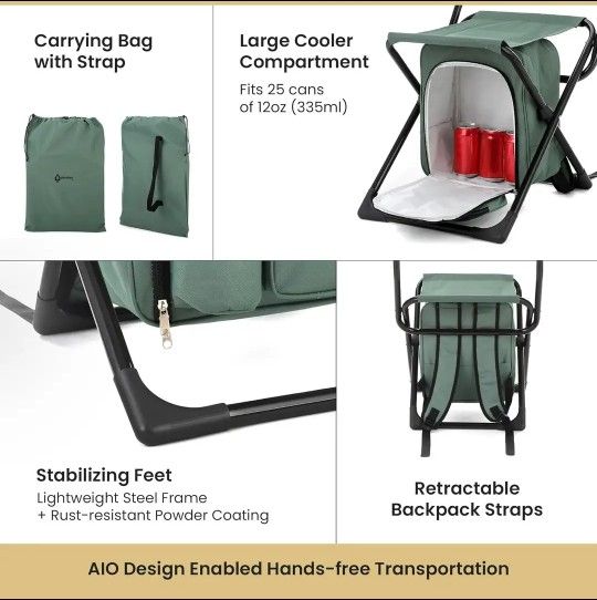 New Arrowhead Backrest Stool with Cooler Bag - photo 4