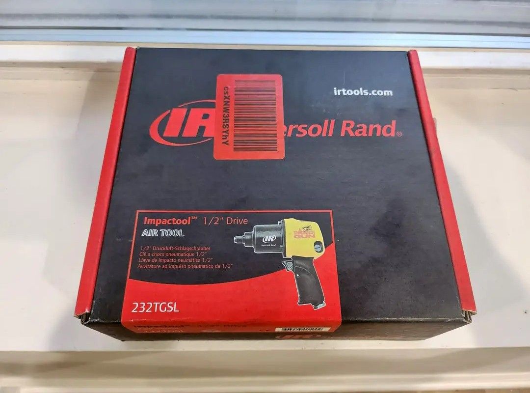 New Ingersoll-Rand 232TGSL Thunder Gun 1/2" Air Impact Wrench
