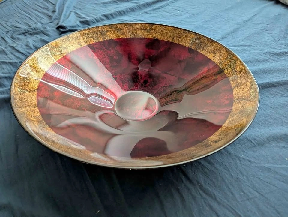 Vintage Decorative Italian Glass Bowl