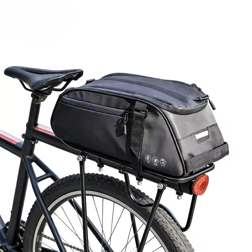 Waterproof 8L Bicycle Rear Rack Bag - Black