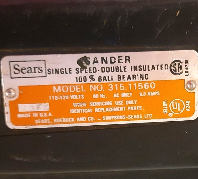 Sander Single Speed-Double Insulated - photo 5